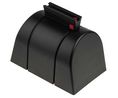 Wall Mount Safety Barrier, Polyester, Black